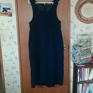 A vintage jumper in navy blue